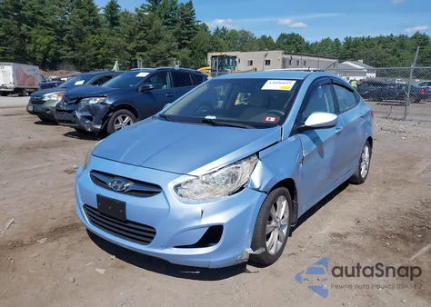 2013 Hyundai Accent Gls z USA, uszkodzony, nr VIN KMHCU4AE4DU319379